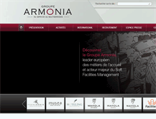 Tablet Screenshot of groupe-armonia.com